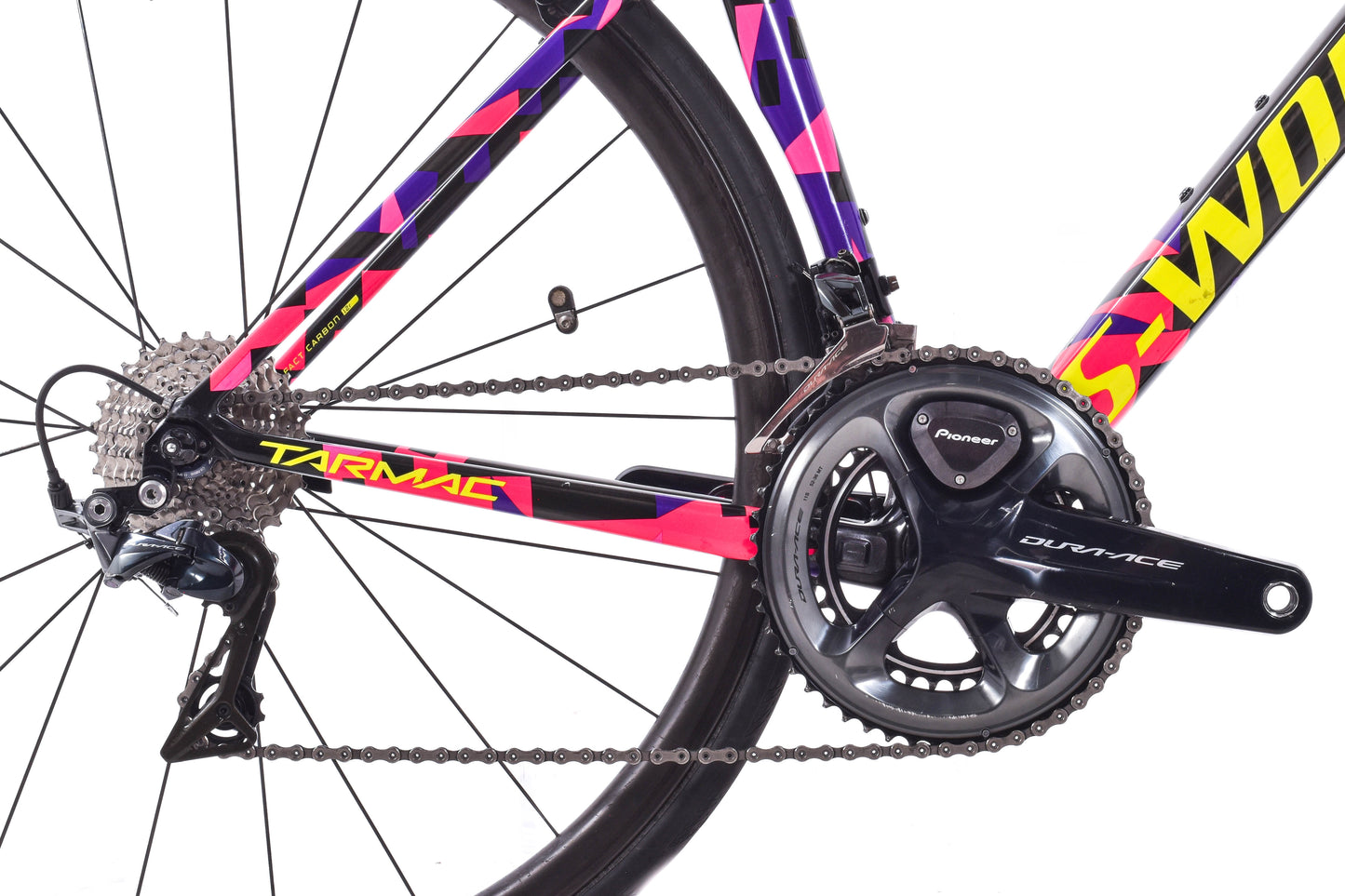 USED 2018 Specialized S-Works Tarmac SL6 54cm Road Bike w/ Carbon Wheels Shimano Dura-Ace 2x11 speed Mechanical Rim Brake