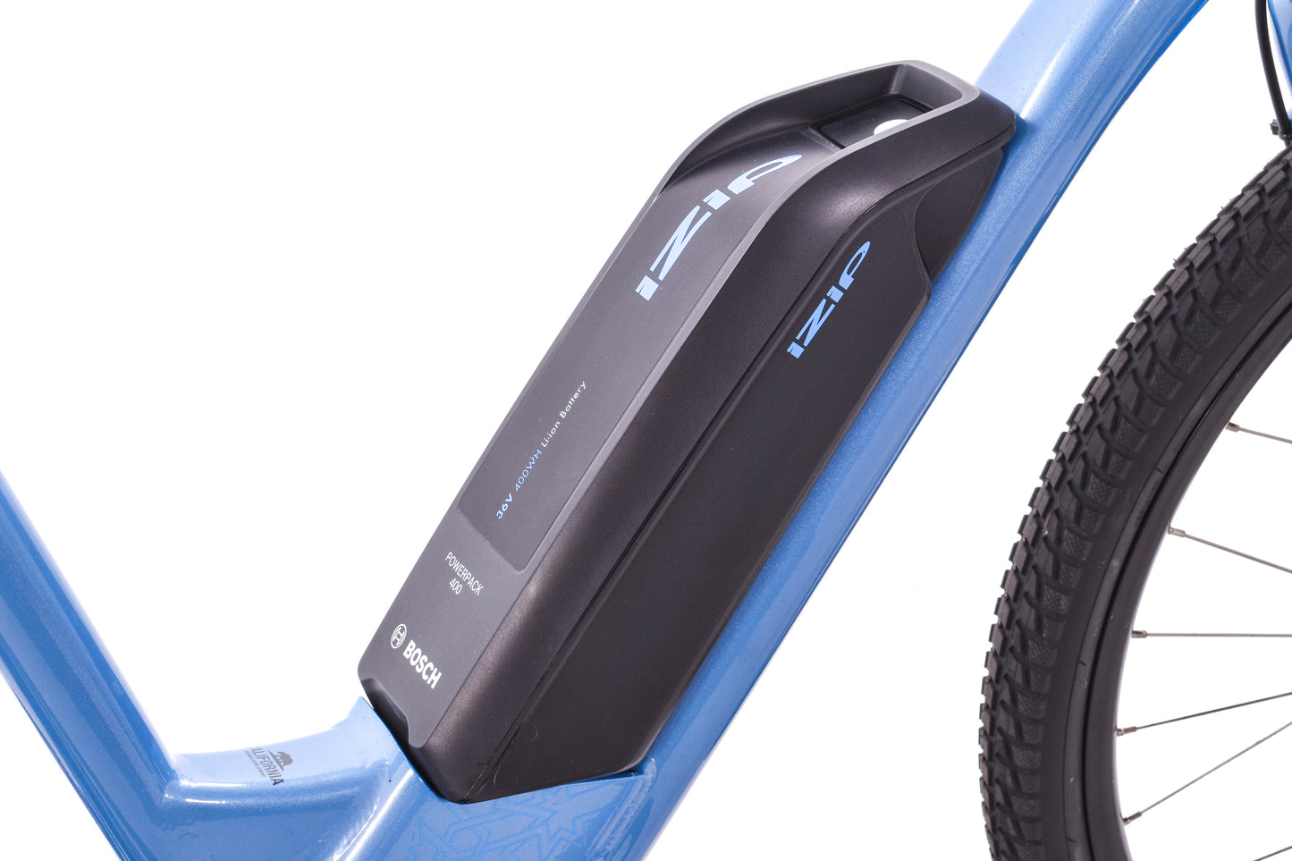 USED iZip eVibe 2.0 Class 1 e-bike Small Step Thru Blue Shimano 1x7 Speed Bosch Motor