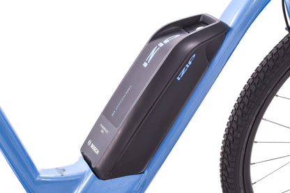 USED iZip eVibe 2.0 Class 1 e-bike Small Step Thru Blue Shimano 1x7 Speed Bosch Motor