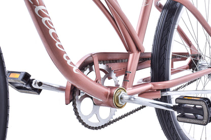 USED Electra Cruiser 1 Single Speed Beach Cruiser 26" Wheel Step Thru Rose Coaster Brake