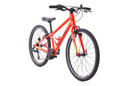 USED Cannondale Quick 24" Kid's Hybrid Bike Acid Red 1x7 speed