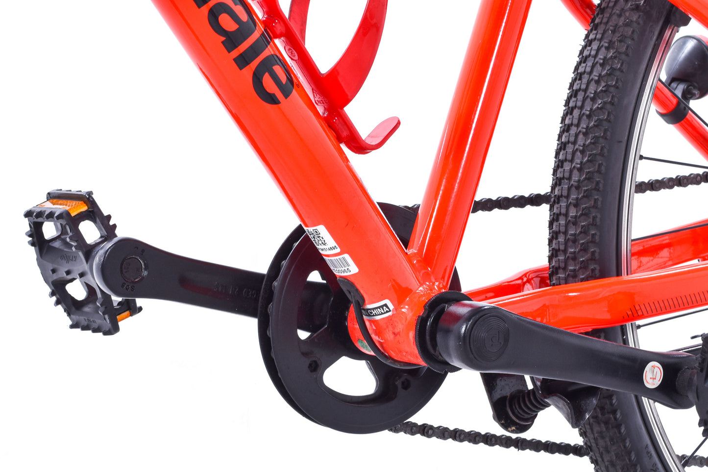 USED Cannondale Quick 24" Kid's Hybrid Bike Acid Red 1x7 speed