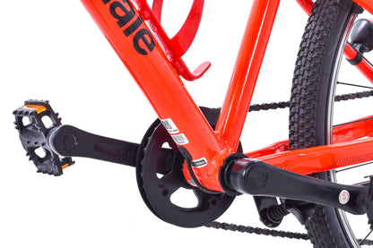 USED Cannondale Quick 24" Kid's Hybrid Bike Acid Red 1x7 speed