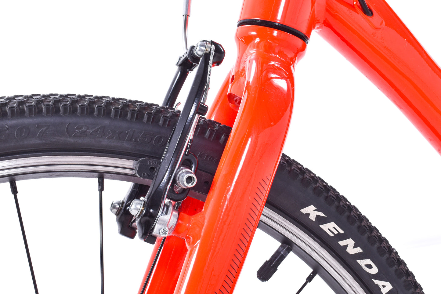 USED Cannondale Quick 24" Kid's Hybrid Bike Acid Red 1x7 speed