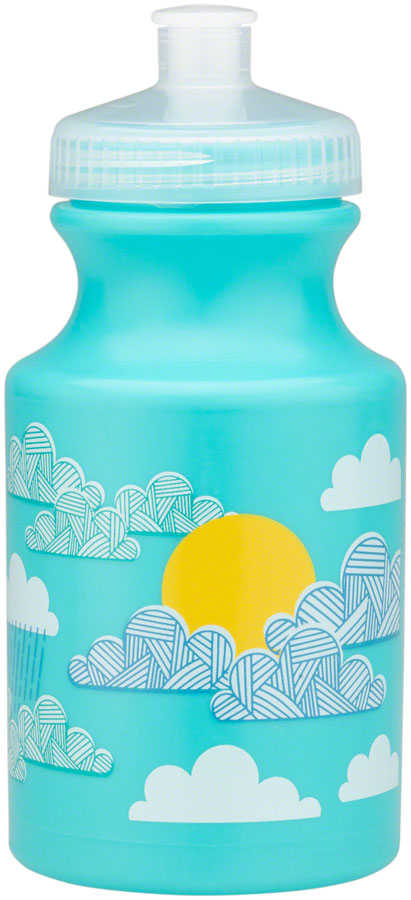 NEW MSW Kids Water Bottle and Cage Kit - Clouds w/ Black Cage - Around the Cycle