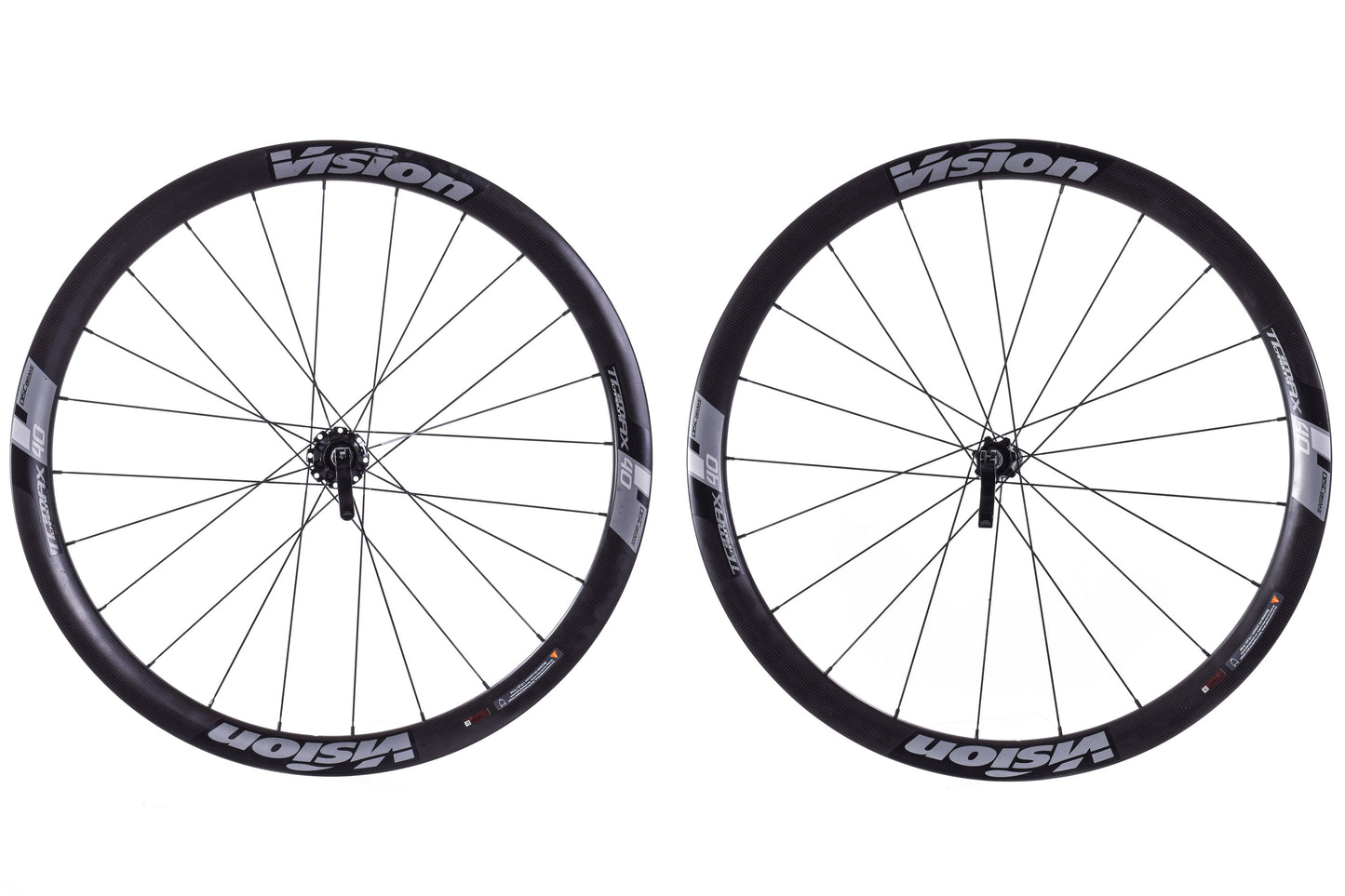 USED Vision Trimax 40 Carbon/Aluminum 700C Disc Wheelset Quick Release Center Lock