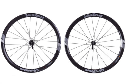 USED Vision Trimax 40 Carbon/Aluminum 700C Disc Wheelset Quick Release Center Lock