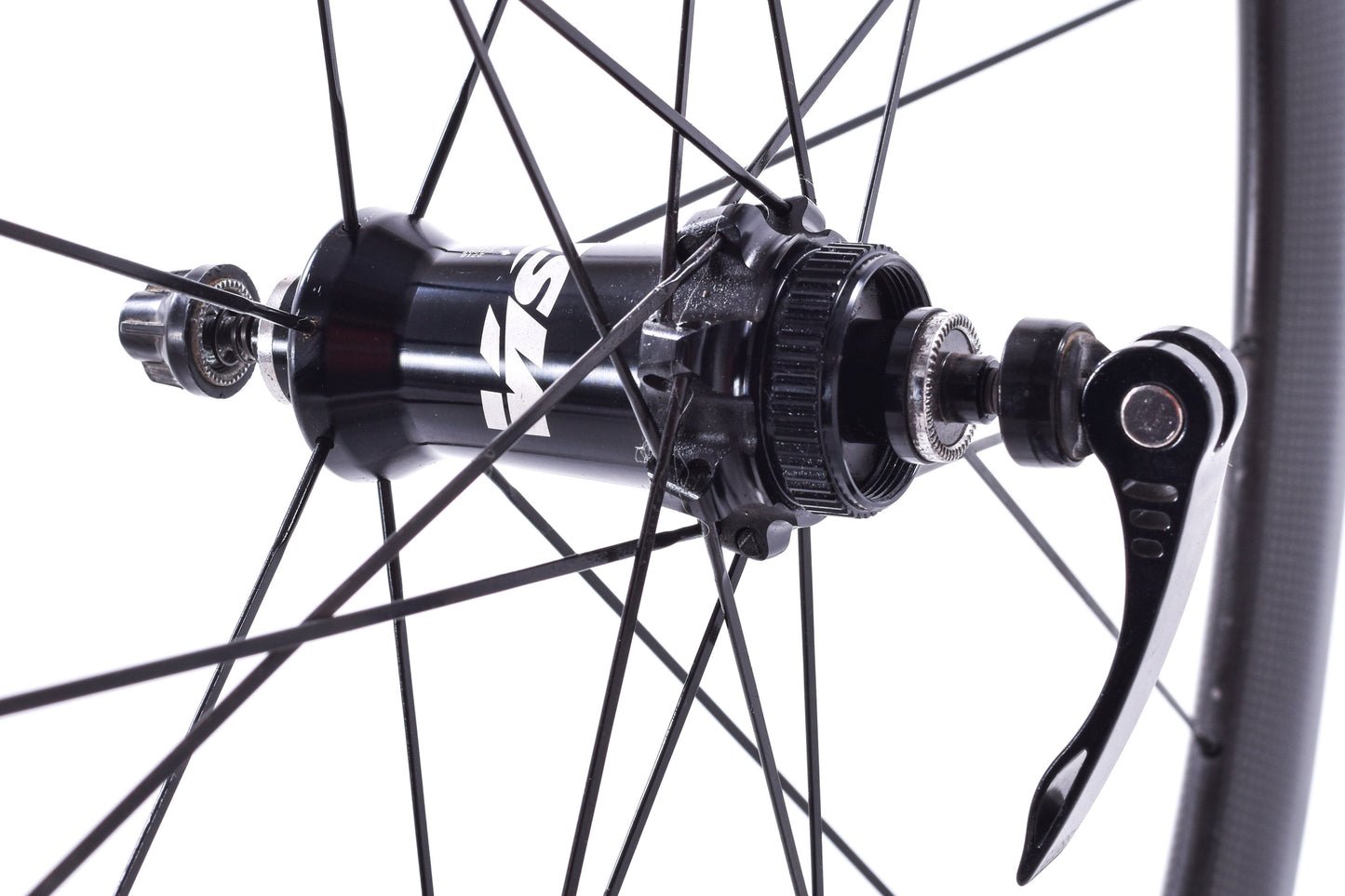 USED Vision Trimax 40 Carbon/Aluminum 700C Disc Wheelset Quick Release Center Lock