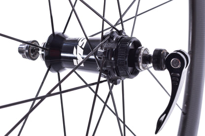 USED Vision Trimax 40 Carbon/Aluminum 700C Disc Wheelset Quick Release Center Lock
