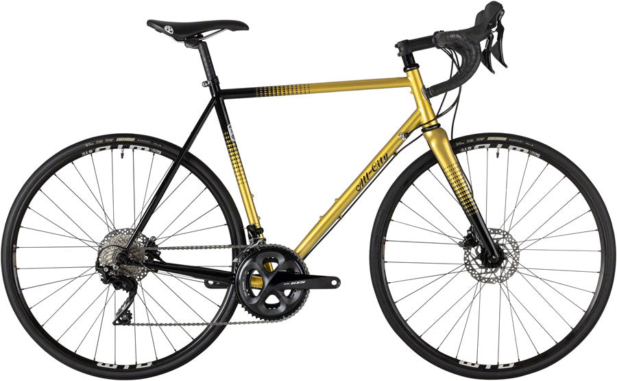 NEW All-City Zig Zag 105 Shimano 105, Golden Leopard Steel Road Bike
