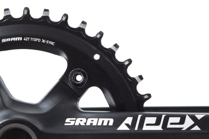 USED SRAM Apex 1x11 speed Mechanical Groupset w/ TRP Spyre-C Flat Mount Disc Brakes 175mm 42T Crank