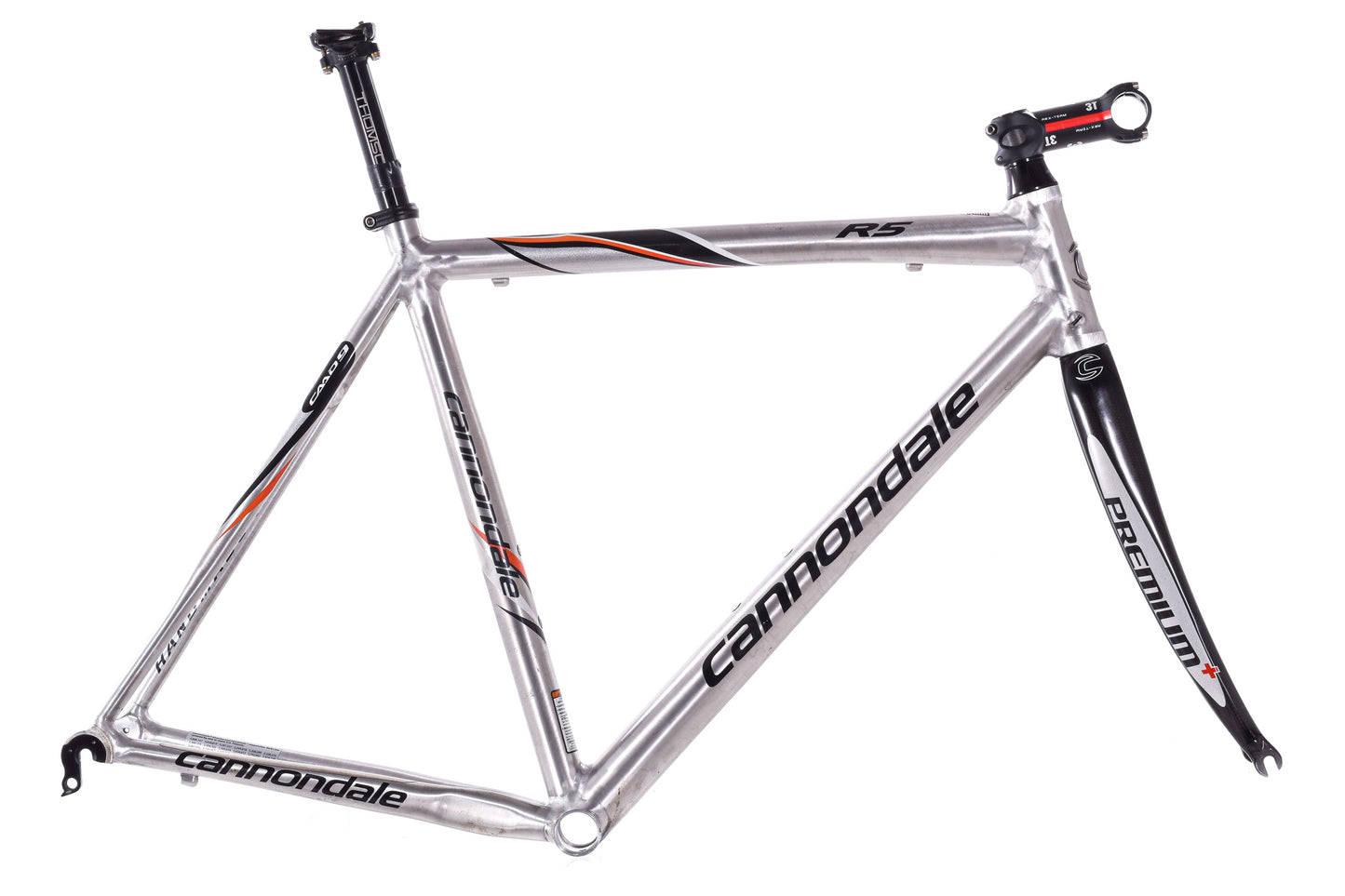 USED Cannondale CAAD9 R5 54cm Aluminum Road Frameset w/ Carbon Fork Rim Brake Quick Release Made in USA