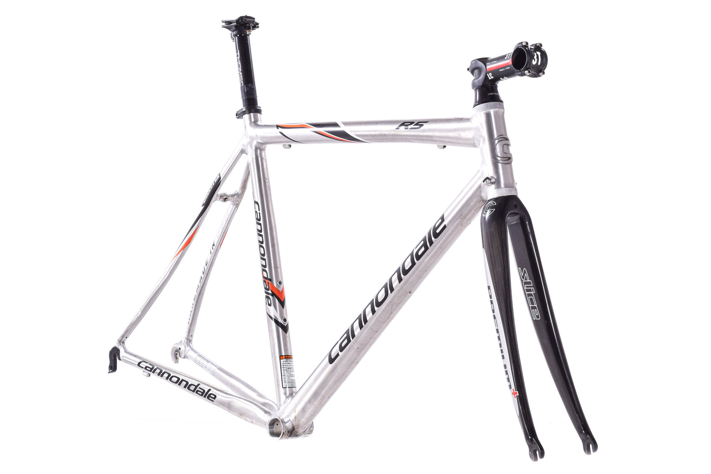 USED Cannondale CAAD9 R5 54cm Aluminum Road Frameset w/ Carbon Fork Rim Brake Quick Release Made in USA