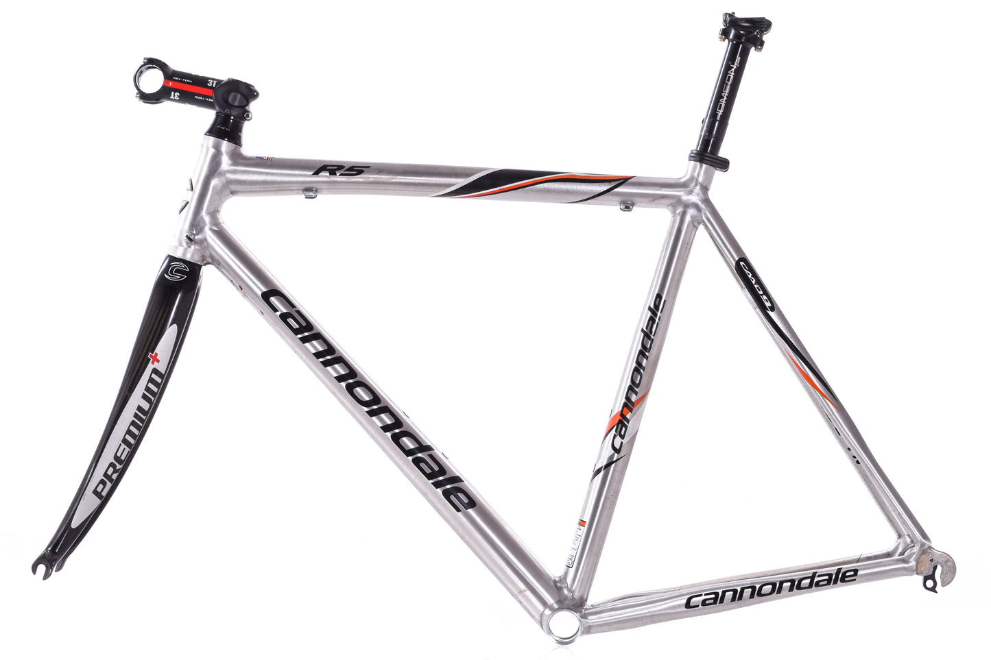 USED Cannondale CAAD9 R5 54cm Aluminum Road Frameset w/ Carbon Fork Rim Brake Quick Release Made in USA