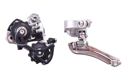 USED Shimano Dura-Ace 7800 2x10 speed Road Groupset Shifters, Derailleurs, Cassette Silver