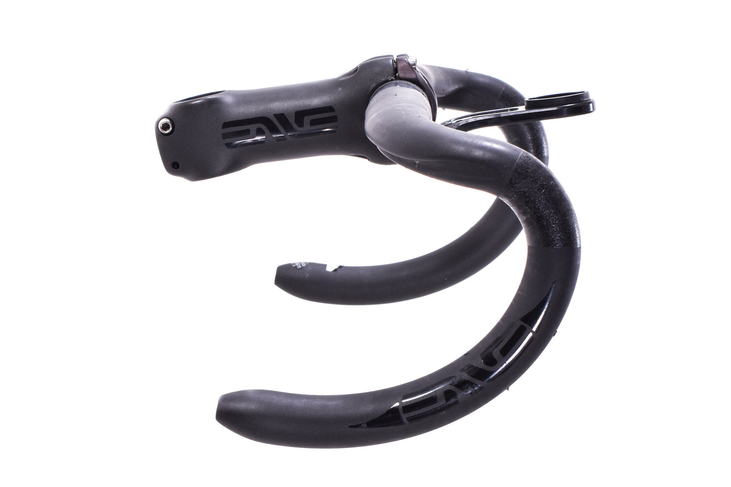 USED ENVE Carbon Drop Handlebar 31.8x420mm w/ 100mm Carbon Stem and K-Edge Computer Mount