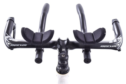 USED BH Aluminum/Carbon Medium Time Trial / Triathlon Frame w/ Cockpit Rim Brake White