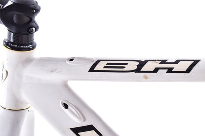 USED BH Aluminum/Carbon Medium Time Trial / Triathlon Frame w/ Cockpit Rim Brake White