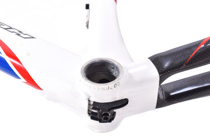 USED BH Aluminum/Carbon Medium Time Trial / Triathlon Frame w/ Cockpit Rim Brake White