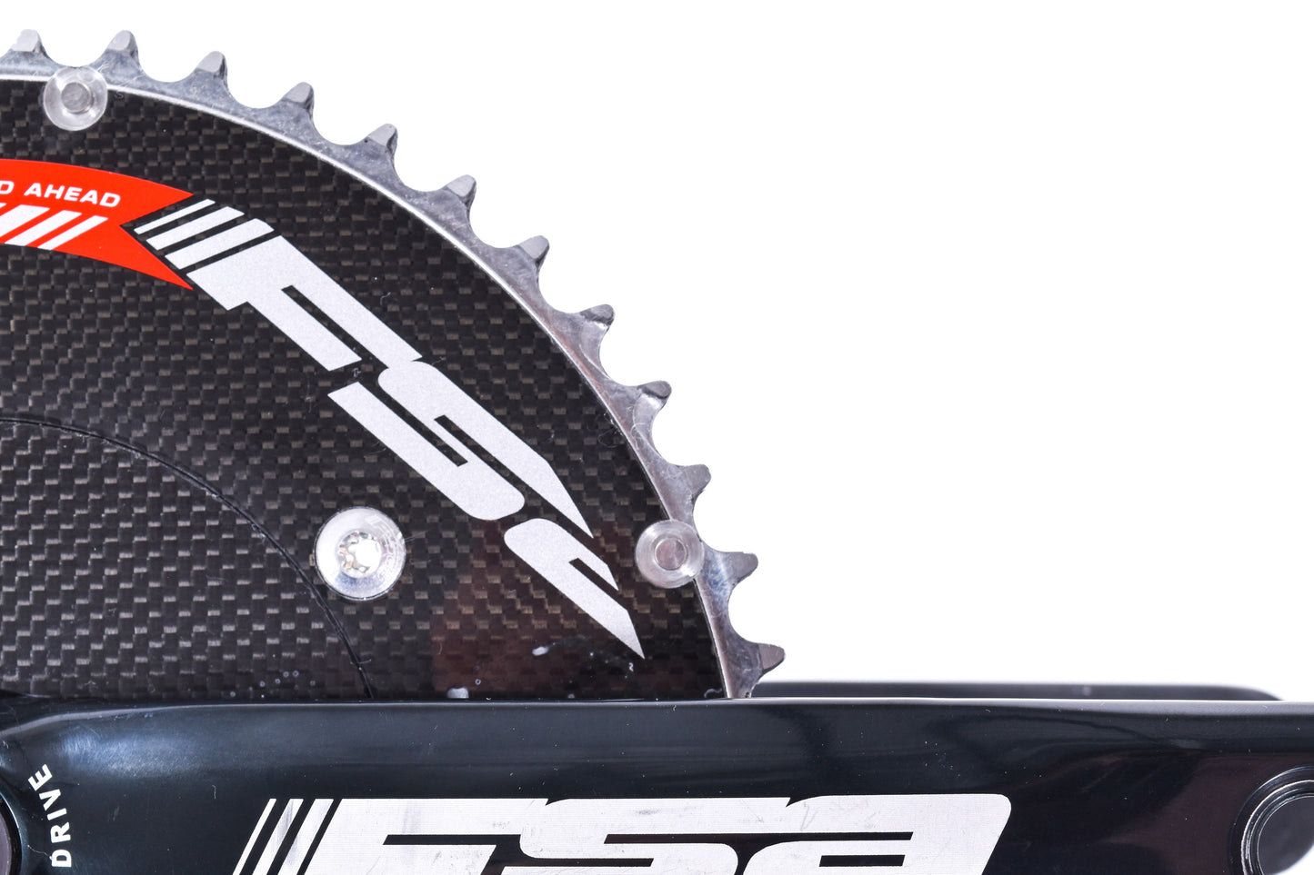 USED FSA Carbon Pro Aero TT Crankset 172.5mm 52/42T 130mm BCD 2x10 ISIS Drive