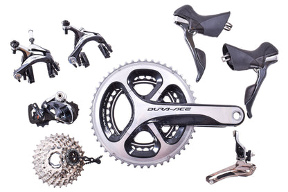USED Shimano Dura-Ace 9000 2x11 speed Mechanical Rim Brake Road Groupset 170mm 50/34T Crankset