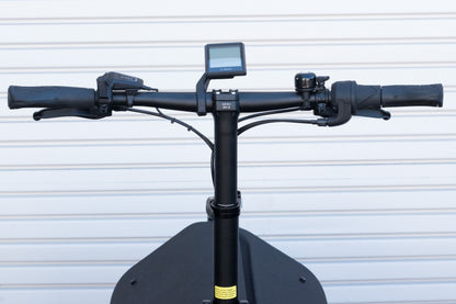 NEW* Riese & Muller Carrie Vario Front Loader e-Cargo Bike, Aqua, Child Seat, Rain Cover- Floor Model