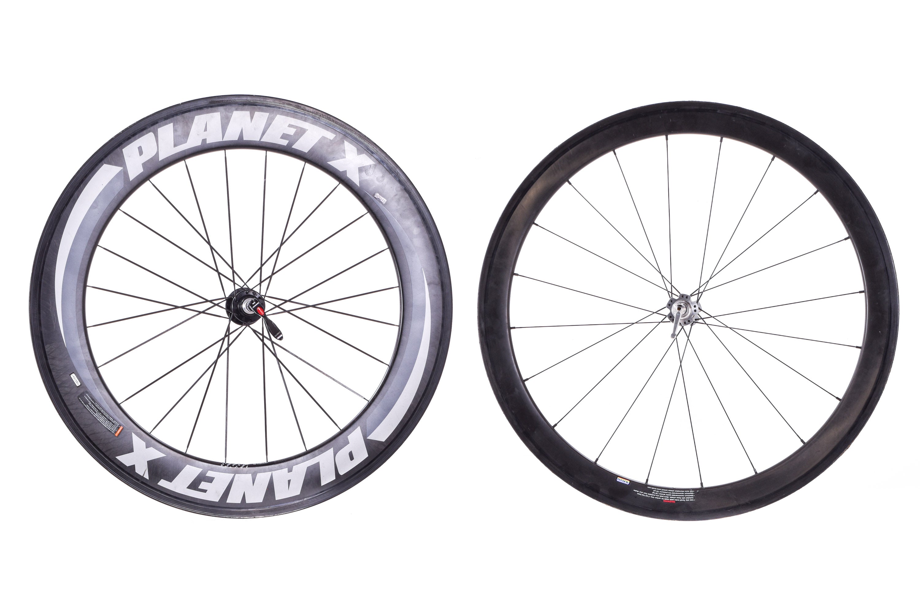 USED Planet X / Neuvation 700C Carbon Tubular Wheelset Rim Brake Shima