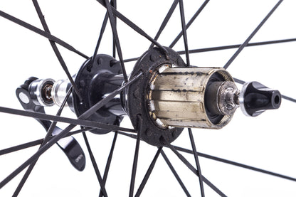 USED Planet X / Neuvation 700C Carbon Tubular Wheelset Rim Brake Shimano 8/9/10 Speed Quick Release