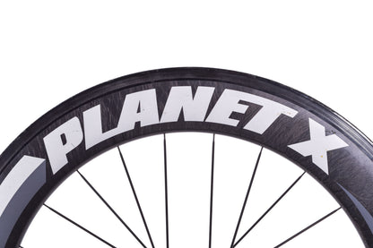 USED Planet X / Neuvation 700C Carbon Tubular Wheelset Rim Brake Shimano 8/9/10 Speed Quick Release