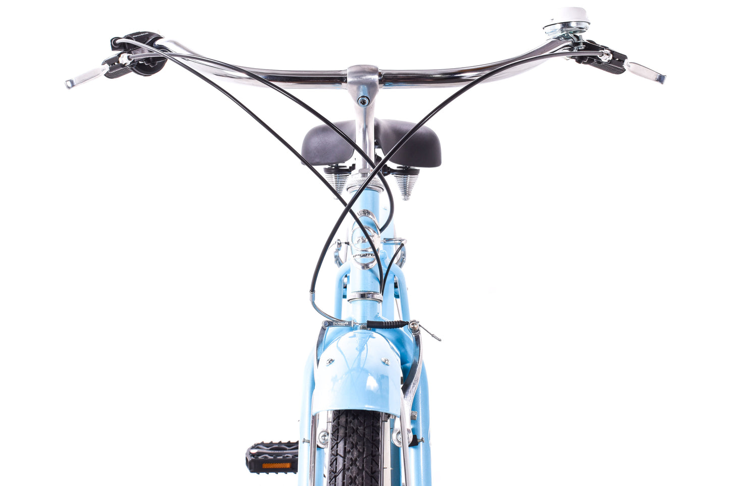 USED Micargi Pantera 7 Speed Step Thru Beach Cruiser Baby Blue w/ Fenders