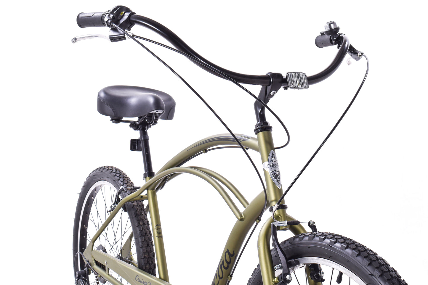 USED Electra Cruiser 7D Step Over 7 speed Beach Cruiser Olive Green