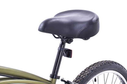 USED Electra Cruiser 7D Step Over 7 speed Beach Cruiser Olive Green