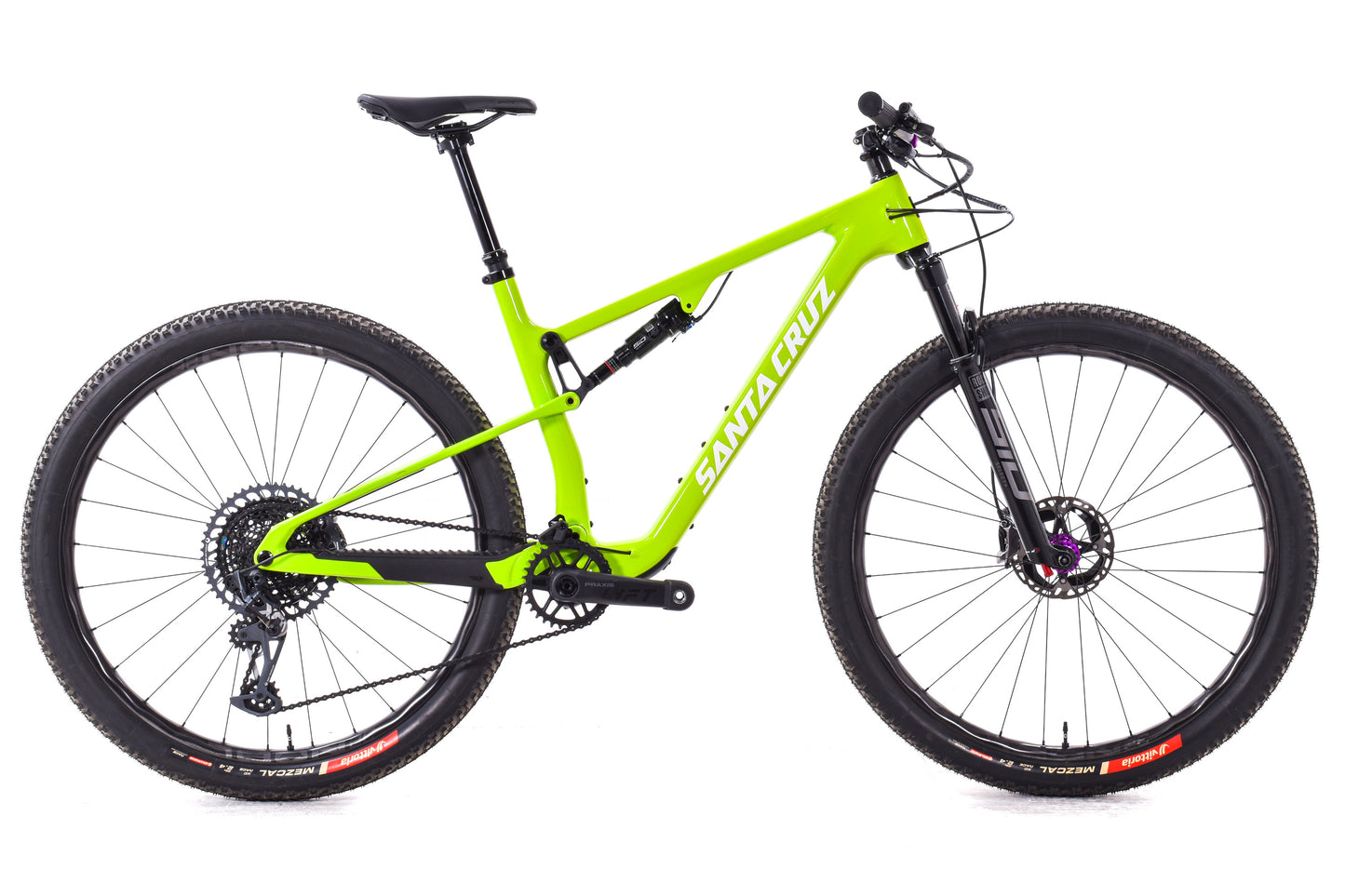 USED Santa Cruz Blur C Large XC Full Sus Mountain Bike 29" NOBL Carbon i9 Wheels SRAM XO Eagle XTR Brakes sub 25lbs Green