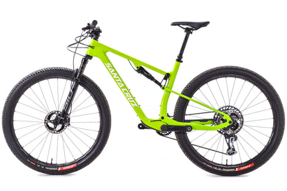 USED Santa Cruz Blur C Large XC Full Sus Mountain Bike 29" NOBL Carbon i9 Wheels SRAM XO Eagle XTR Brakes sub 25lbs Green