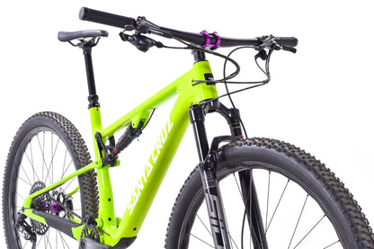 USED Santa Cruz Blur C Large XC Full Sus Mountain Bike 29" NOBL Carbon i9 Wheels SRAM XO Eagle XTR Brakes sub 25lbs Green