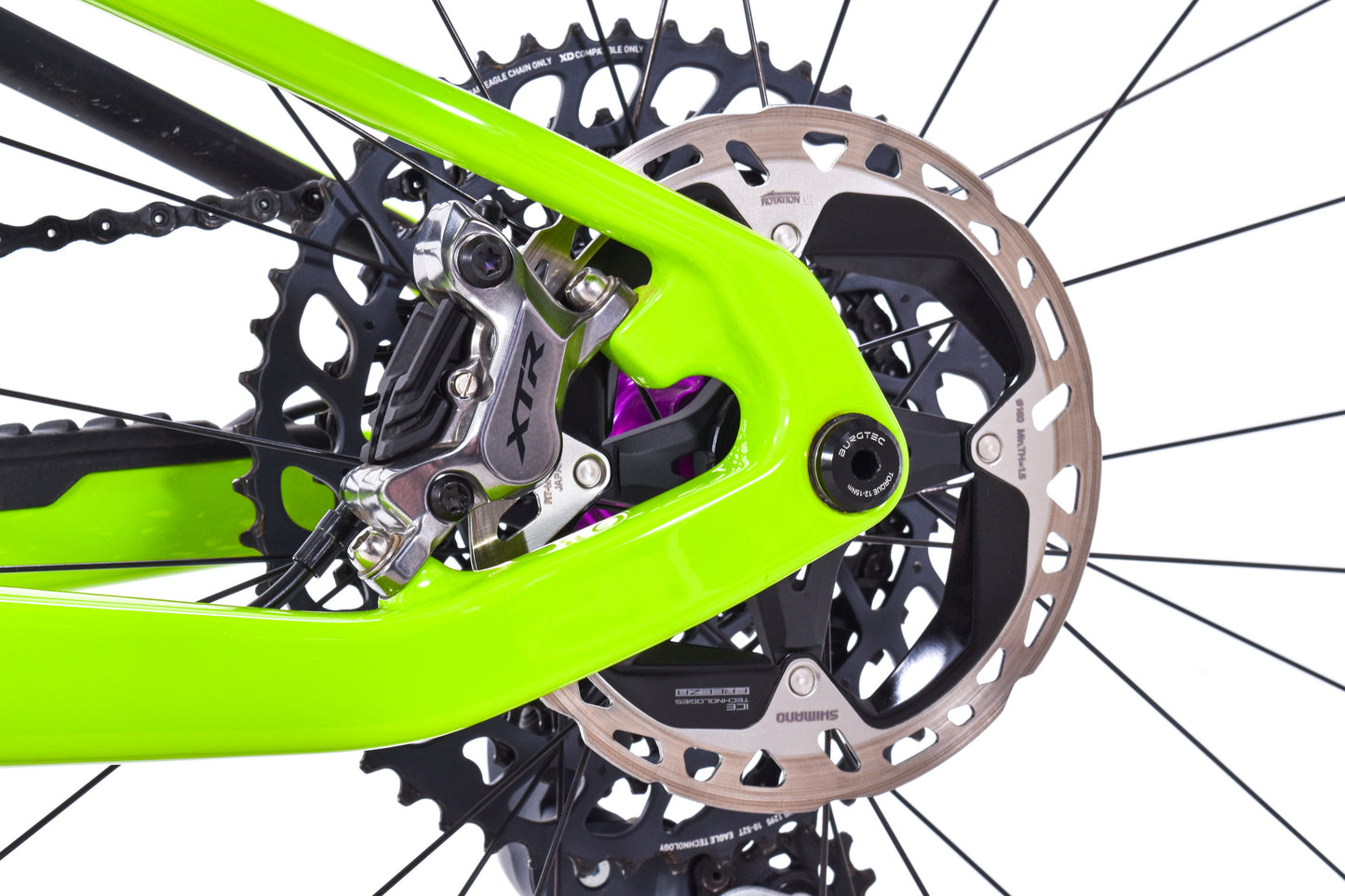 USED Santa Cruz Blur C Large XC Full Sus Mountain Bike 29" NOBL Carbon i9 Wheels SRAM XO Eagle XTR Brakes sub 25lbs Green