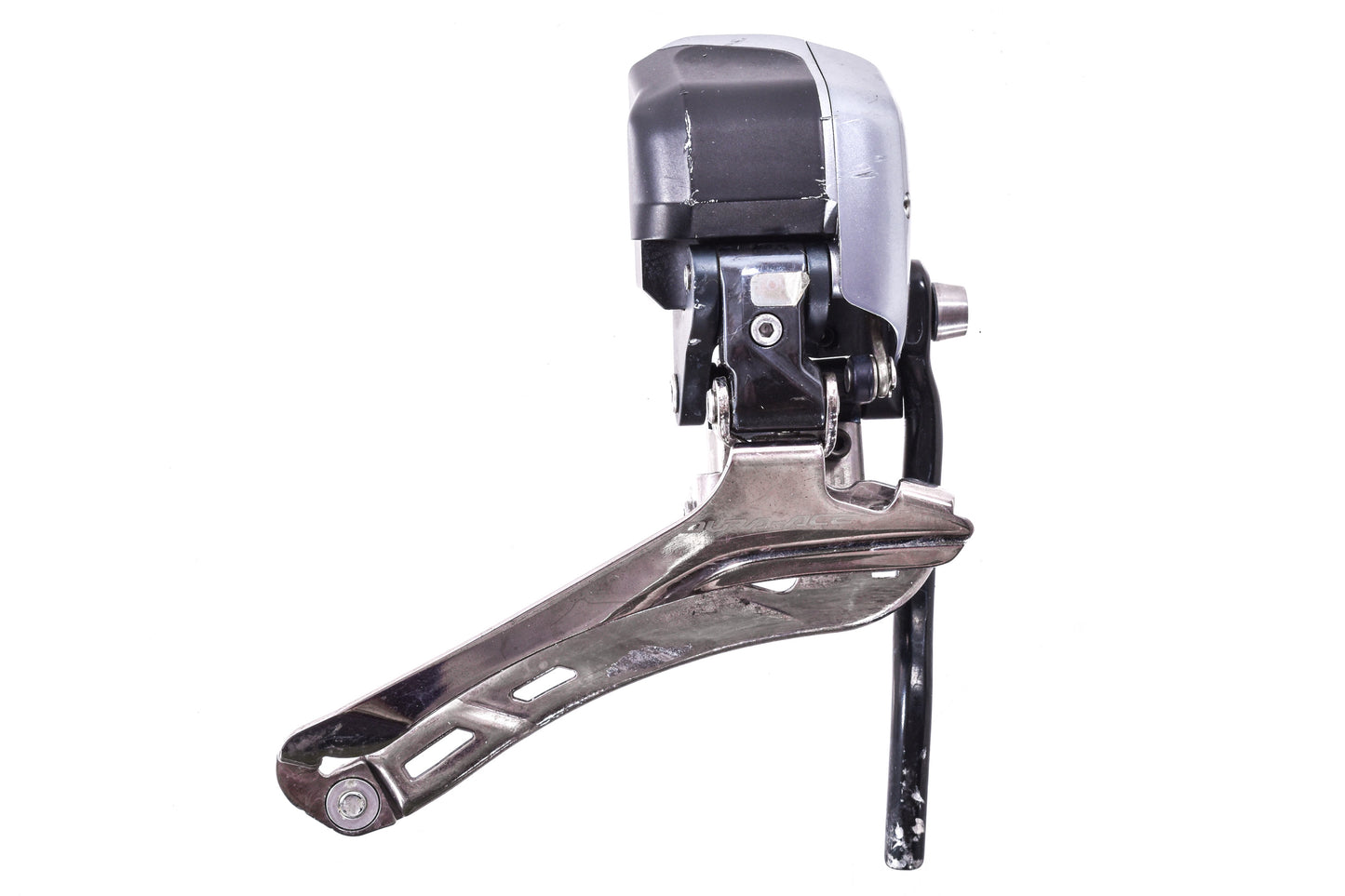 USED Shimano Dura-Ace FD-9070 Di2 2x11 Speed Front Derailleur, Braze-On, Electronic, w/ Chain Keeper