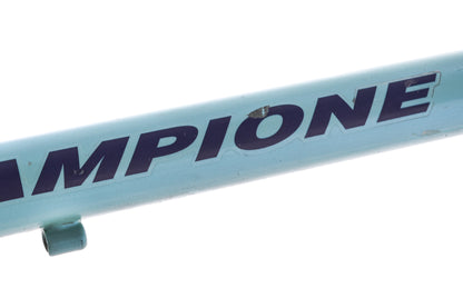 USED Vintage 90's Bianchi Campione del Mondo 57cm Chromo Lite Steel Road Bike Frameset Mega Pro Dedacciai Tube set Celeste made in Italy
