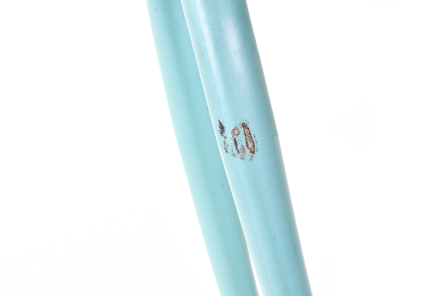 USED Vintage 90's Bianchi Campione del Mondo 57cm Chromo Lite Steel Road Bike Frameset Mega Pro Dedacciai Tube set Celeste made in Italy