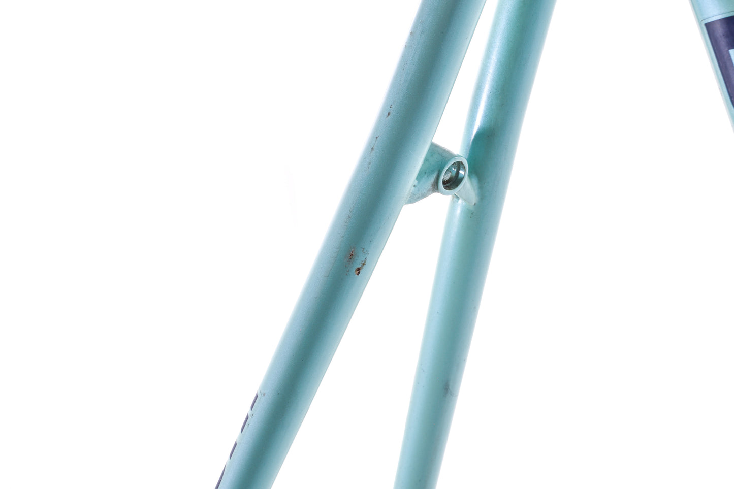 USED Vintage 90's Bianchi Campione del Mondo 57cm Chromo Lite Steel Road Bike Frameset Mega Pro Dedacciai Tube set Celeste made in Italy