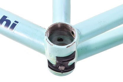 USED Vintage 90's Bianchi Campione del Mondo 57cm Chromo Lite Steel Road Bike Frameset Mega Pro Dedacciai Tube set Celeste made in Italy