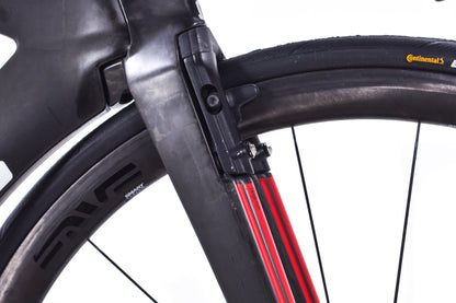 USED 2013 BMC TimeMachine TM01 Small Carbon Time Trial Bike Shimano Dura-Ace Di2 2x11 speed Black/Red ENVE / DT Swiss Carbon Wheels