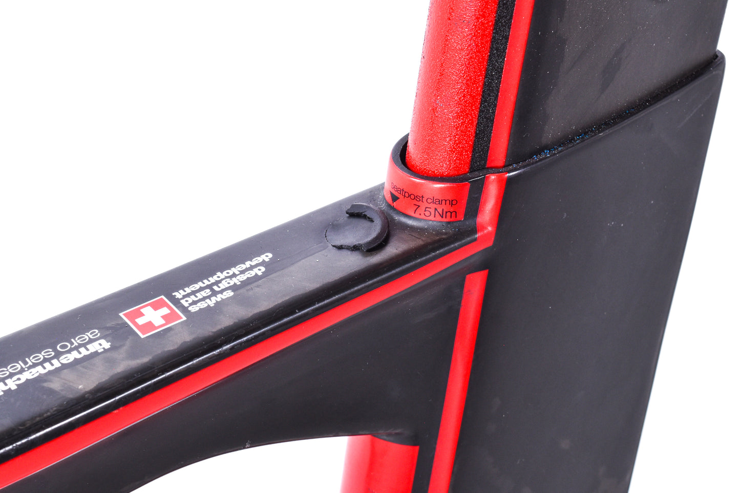 USED 2013 BMC TimeMachine TM01 Small Carbon Time Trial Bike Shimano Dura-Ace Di2 2x11 speed Black/Red ENVE / DT Swiss Carbon Wheels