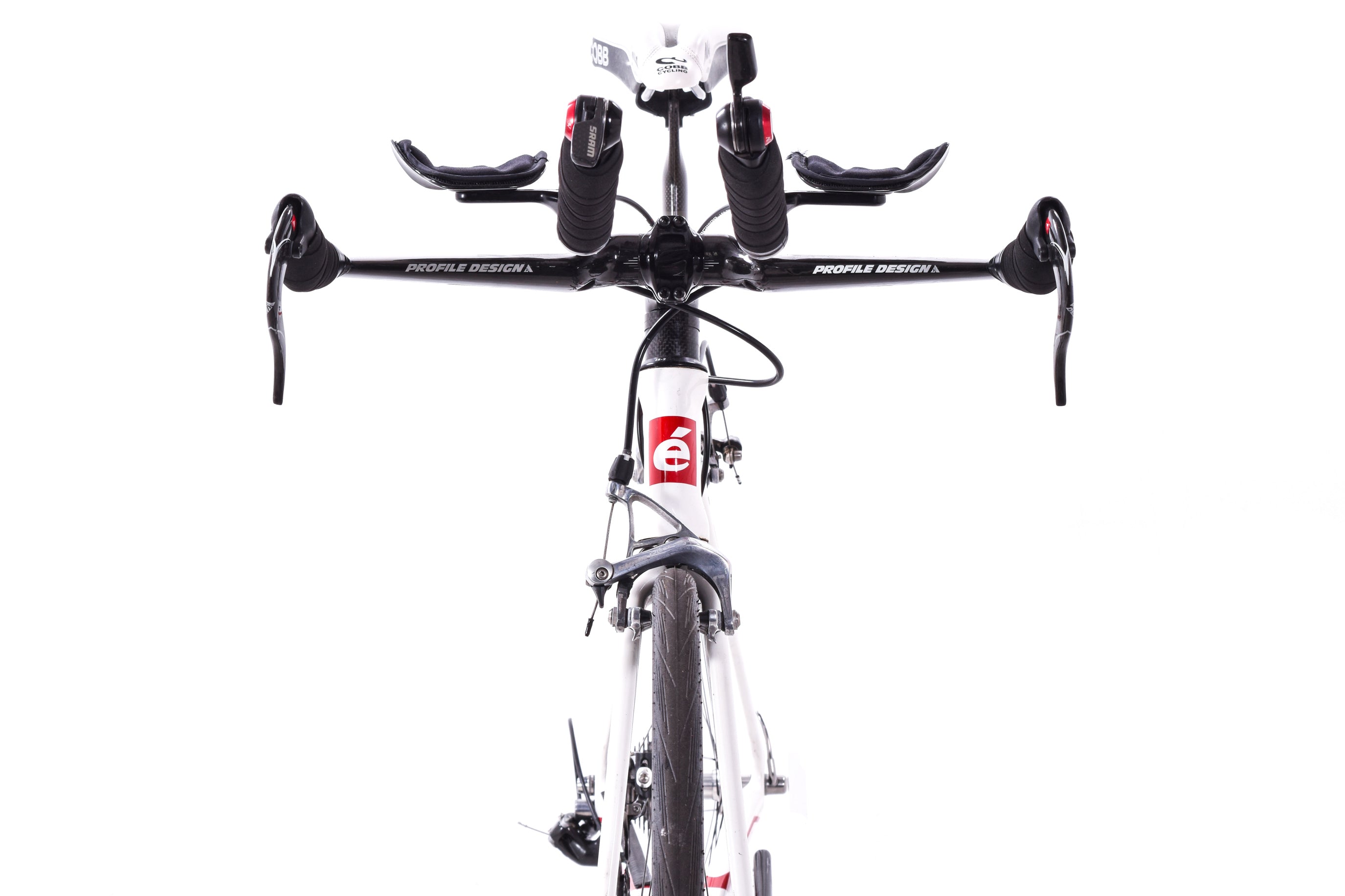 USED Cervelo P3 54cm Carbon Time Trial Bike SRAM Red 2x10 speed White