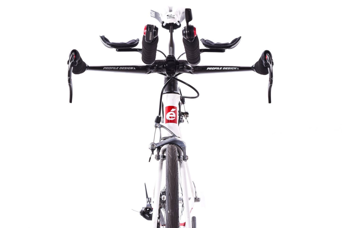 USED Cervelo P3 54cm Carbon Time Trial Bike SRAM Red 2x10 speed White