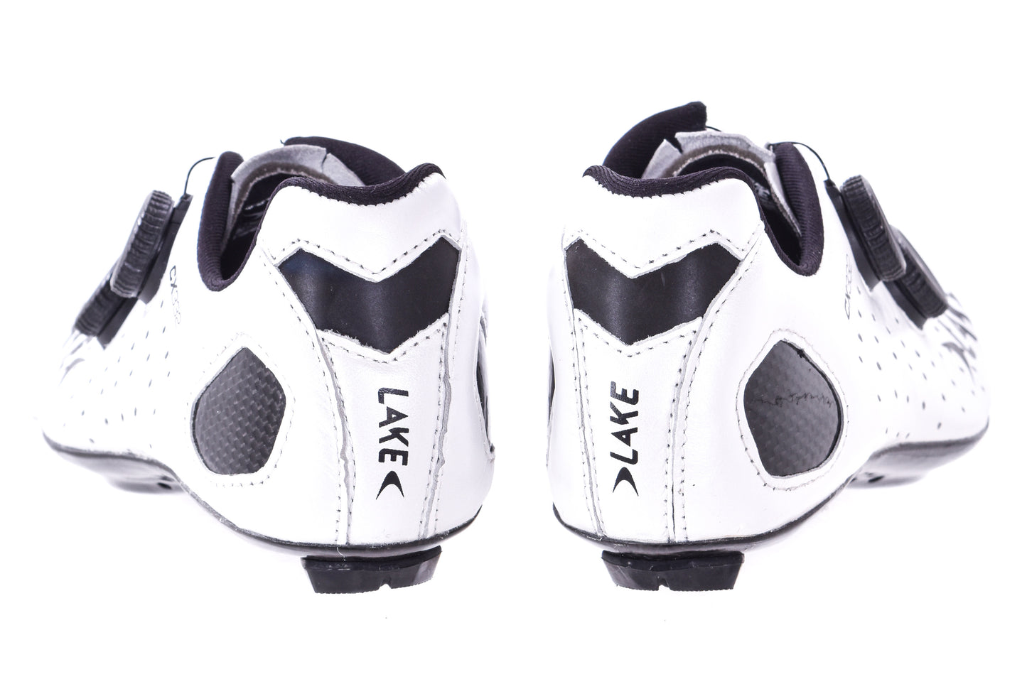 NEW Out of Box Lake CX332 39 Extra Wide Carbon-sole Road Cycling Shoes White/Black