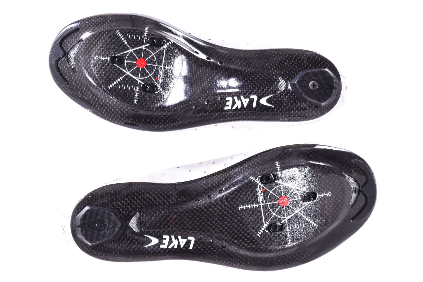 NEW Out of Box Lake CX332 39 Extra Wide Carbon-sole Road Cycling Shoes White/Black