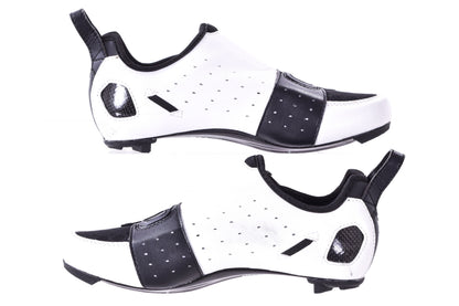 NEW Out of Box Lake TX322 39 Wide Carbon-Sole Road/Tri Cycling Shoes White/Black