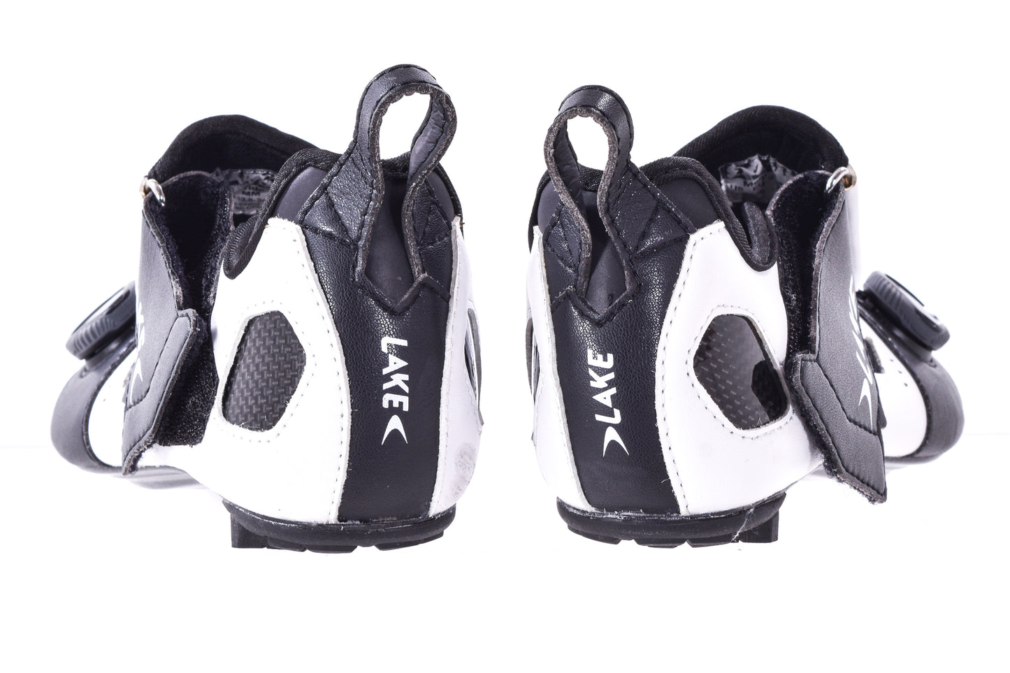 NEW Out of Box Lake TX322 39 Wide Carbon-Sole Road/Tri Cycling Shoes White/Black
