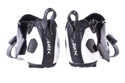NEW Out of Box Lake TX322 39 Wide Carbon-Sole Road/Tri Cycling Shoes White/Black